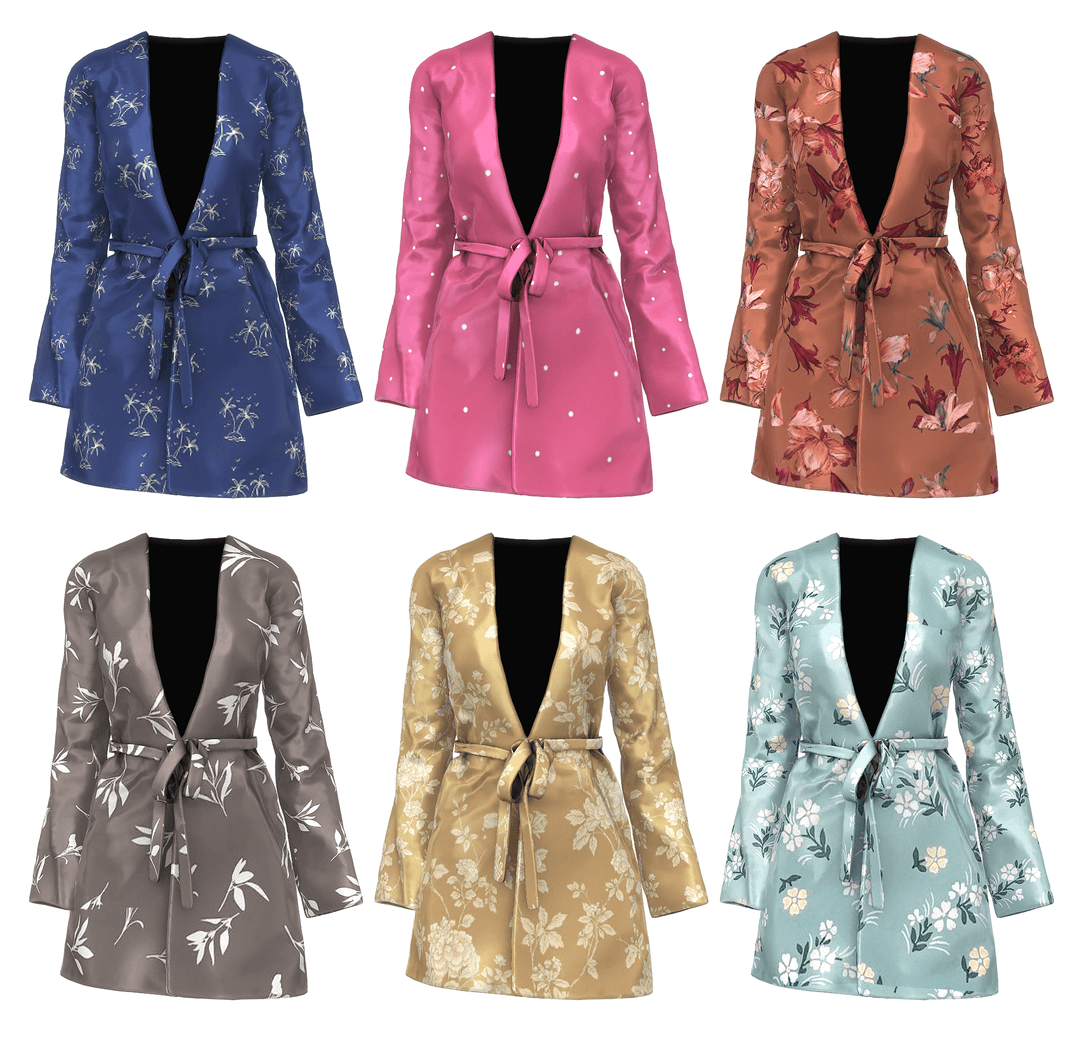 Галерея мода Халат Valentine Satin Robe #1